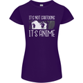 It's Anime Not Cartoons Womens Petite Cut T-Shirt Purple