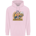 It's Beer O'Clock Funny Alcohol Childrens Kids Hoodie Light Pink