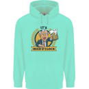 It's Beer O'Clock Funny Alcohol Childrens Kids Hoodie Peppermint