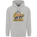 It's Beer O'Clock Funny Alcohol Childrens Kids Hoodie Sports Grey