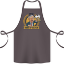 It's Beer O'Clock Funny Alcohol Cotton Apron 100% Organic Dark Grey