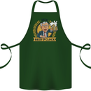 It's Beer O'Clock Funny Alcohol Cotton Apron 100% Organic Forest Green
