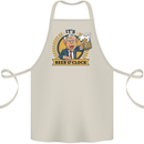 It's Beer O'Clock Funny Alcohol Cotton Apron 100% Organic Natural