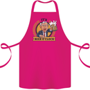 It's Beer O'Clock Funny Alcohol Cotton Apron 100% Organic Pink