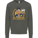 It's Beer O'Clock Funny Alcohol Kids Sweatshirt Jumper Storm Grey