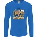 It's Beer O'Clock Funny Alcohol Mens Long Sleeve T-Shirt Royal Blue