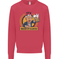 It's Beer O'Clock Funny Alcohol Mens Sweatshirt Jumper Heliconia