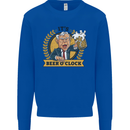 It's Beer O'Clock Funny Alcohol Mens Sweatshirt Jumper Royal Blue