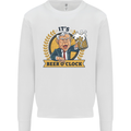 It's Beer O'Clock Funny Alcohol Mens Sweatshirt Jumper White