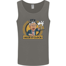 It's Beer O'Clock Funny Alcohol Mens Vest Tank Top Charcoal