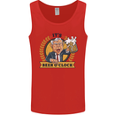 It's Beer O'Clock Funny Alcohol Mens Vest Tank Top Red