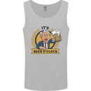 It's Beer O'Clock Funny Alcohol Mens Vest Tank Top Sports Grey