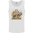 It's Beer O'Clock Funny Alcohol Mens Vest Tank Top White