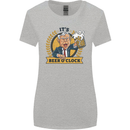 It's Beer O'Clock Funny Alcohol Womens Wider Cut T-Shirt Sports Grey