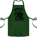 It's Foraging Time Funny Forager Cotton Apron 100% Organic Forest Green