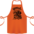 It's Foraging Time Funny Forager Cotton Apron 100% Organic Orange