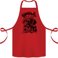 It's Foraging Time Funny Forager Cotton Apron 100% Organic Red