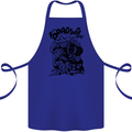 It's Foraging Time Funny Forager Cotton Apron 100% Organic Royal Blue