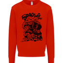 It's Foraging Time Funny Forager Kids Sweatshirt Jumper Bright Red