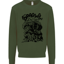 It's Foraging Time Funny Forager Kids Sweatshirt Jumper Forest Green