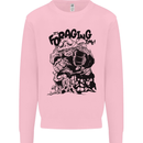 It's Foraging Time Funny Forager Kids Sweatshirt Jumper Light Pink