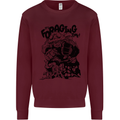 It's Foraging Time Funny Forager Kids Sweatshirt Jumper Maroon