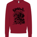 It's Foraging Time Funny Forager Kids Sweatshirt Jumper Red