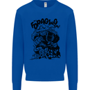 It's Foraging Time Funny Forager Kids Sweatshirt Jumper Royal Blue