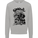 It's Foraging Time Funny Forager Kids Sweatshirt Jumper Sports Grey