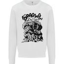 It's Foraging Time Funny Forager Kids Sweatshirt Jumper White