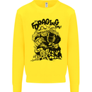 It's Foraging Time Funny Forager Kids Sweatshirt Jumper Yellow
