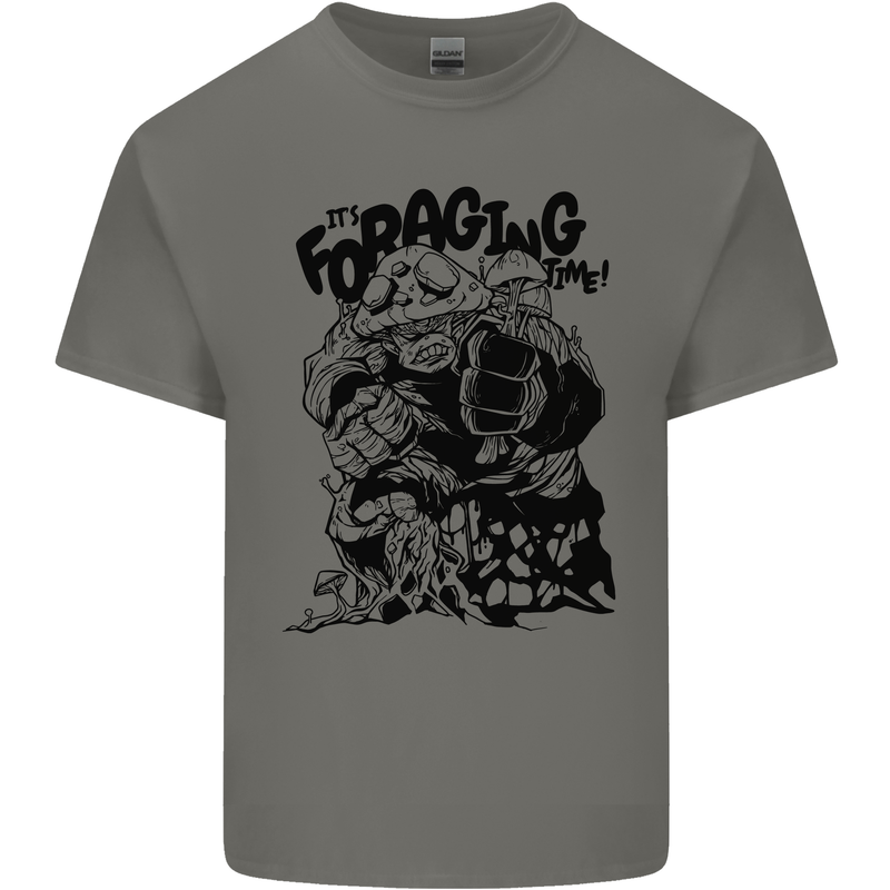 It's Foraging Time Funny Forager Kids T-Shirt Childrens Charcoal