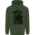It's Foraging Time Funny Forager Mens 80% Cotton Hoodie Forest Green