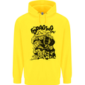 It's Foraging Time Funny Forager Mens 80% Cotton Hoodie Yellow