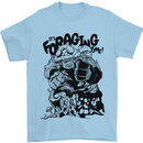 It's Foraging Time Funny Forager Mens T-Shirt 100% Cotton Light Blue