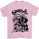 It's Foraging Time Funny Forager Mens T-Shirt 100% Cotton Light Pink