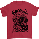 It's Foraging Time Funny Forager Mens T-Shirt 100% Cotton Red