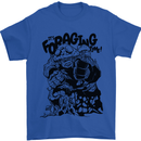 It's Foraging Time Funny Forager Mens T-Shirt 100% Cotton Royal Blue