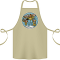 It's Never Too Late Climate Change Cotton Apron 100% Organic Khaki