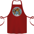 It's Never Too Late Climate Change Cotton Apron 100% Organic Maroon