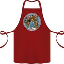 It's Never Too Late Climate Change Cotton Apron 100% Organic Maroon