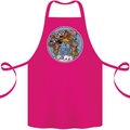 It's Never Too Late Climate Change Cotton Apron 100% Organic Pink