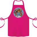 It's Never Too Late Climate Change Cotton Apron 100% Organic Pink