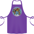 It's Never Too Late Climate Change Cotton Apron 100% Organic Purple