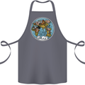 It's Never Too Late Climate Change Cotton Apron 100% Organic Steel
