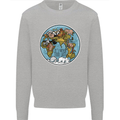 It's Never Too Late Climate Change Kids Sweatshirt Jumper Sports Grey