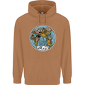 It's Never Too Late Climate Change Mens 80% Cotton Hoodie Caramel Latte