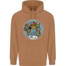 It's Never Too Late Climate Change Mens 80% Cotton Hoodie Caramel Latte