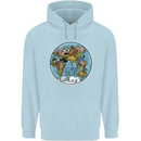 It's Never Too Late Climate Change Mens 80% Cotton Hoodie Light Blue