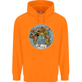 It's Never Too Late Climate Change Mens 80% Cotton Hoodie Orange